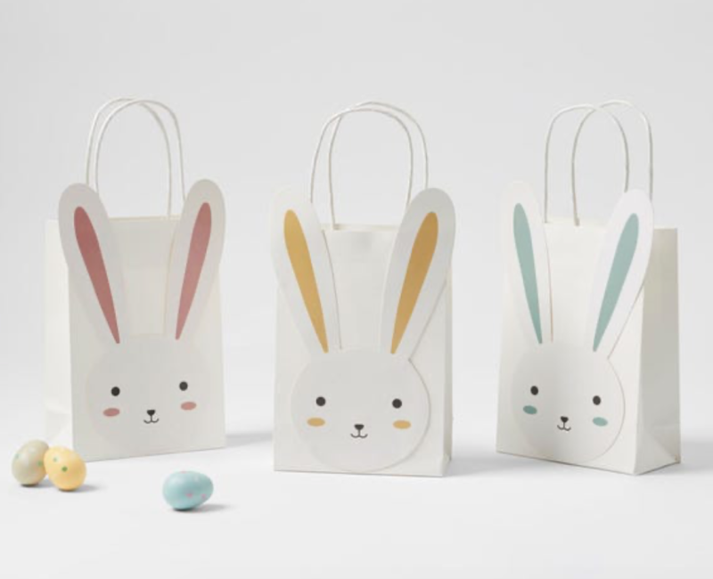 Bunny Face Paper Gift Bags Set Of 6 Canberra Outlet